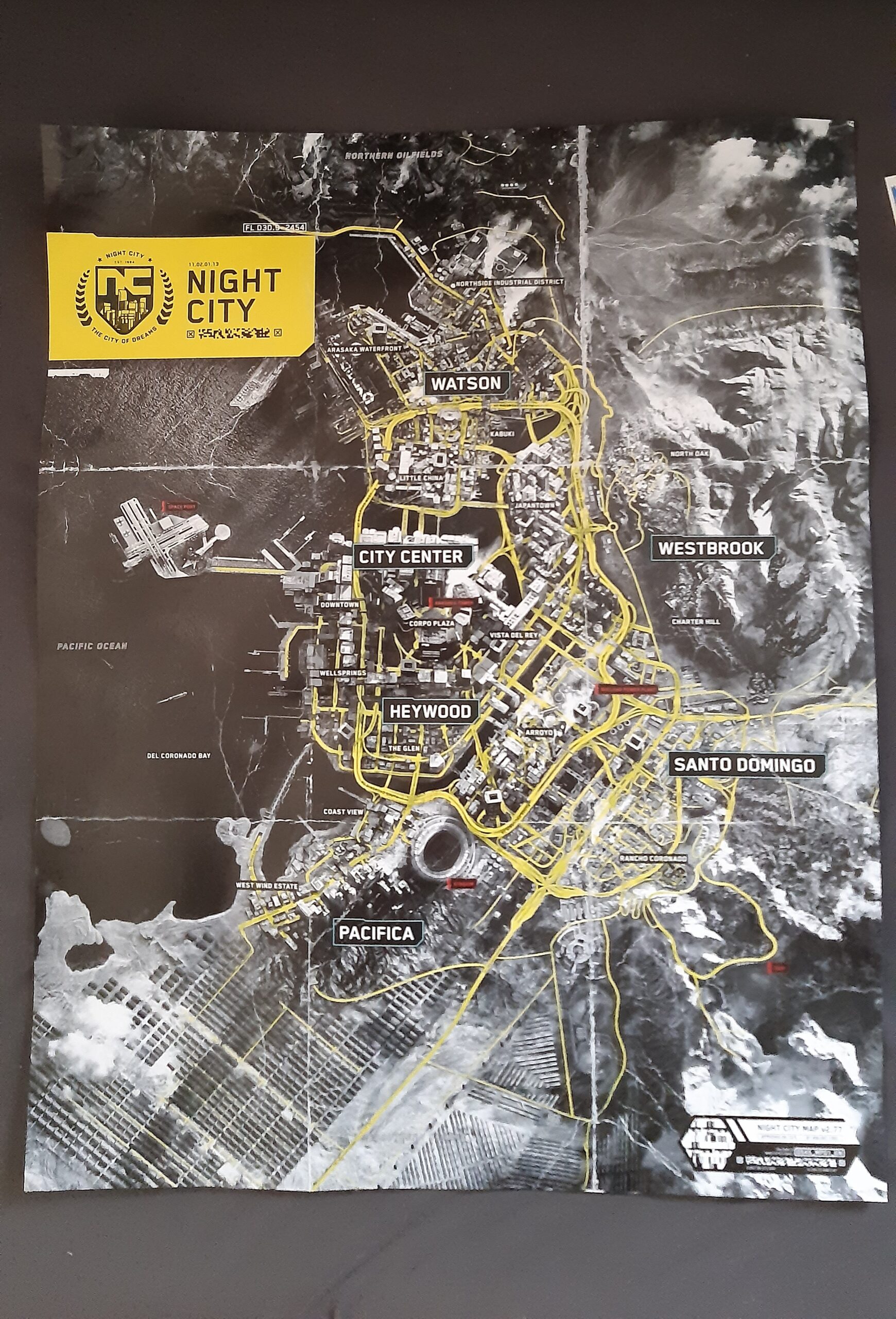 Cyberpunk 2077 Night City Map Leak