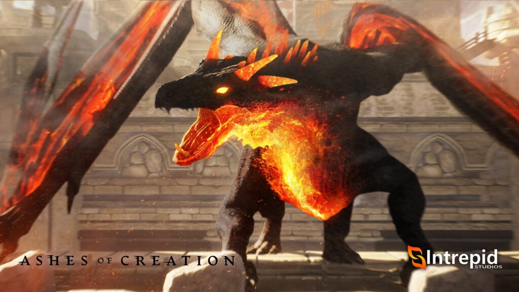 ashes of creation mounts royal mount emberstorm dragon