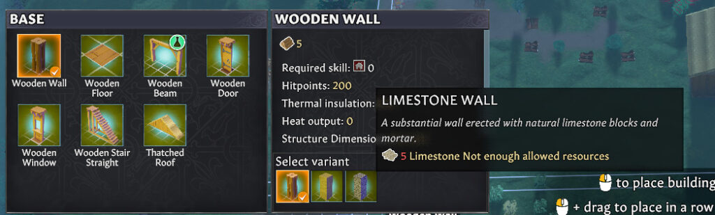 construction building base menu variants going medieval 1