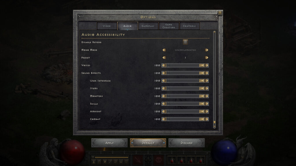 diablo 2 optional changes expanded sound effects settings