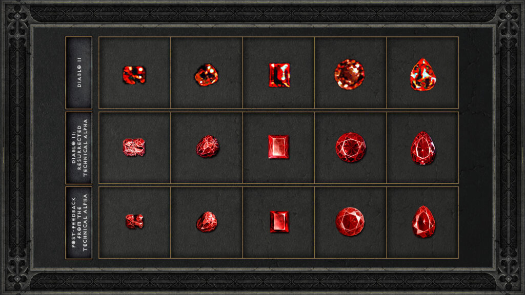 diablo ii changes due to technical alpha ruby icon evolution
