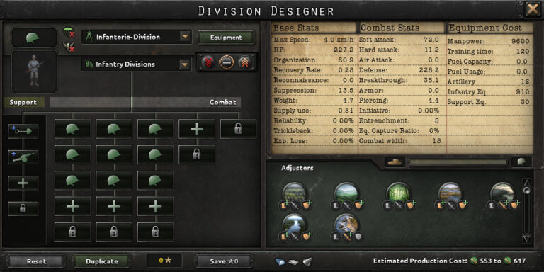 The Division Designer in Hearts of Iron IV