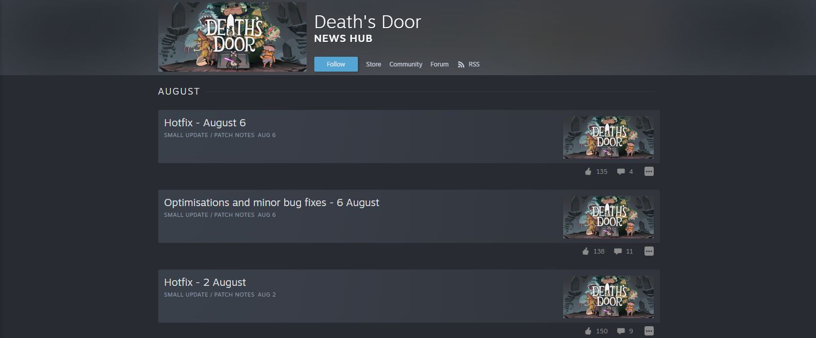 death's door optimizations & bug fixes