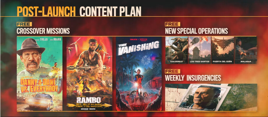 far cry 6 post launch content plan image