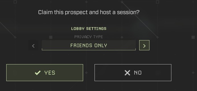 friends only prospect settings play icarus