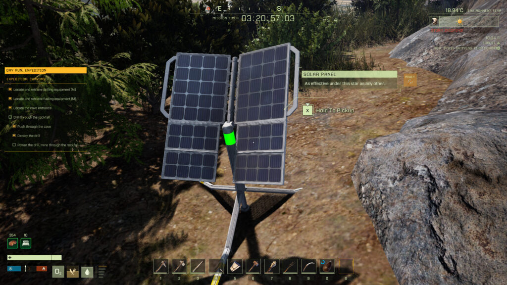 icarus dry run expedition how to install solar panel
