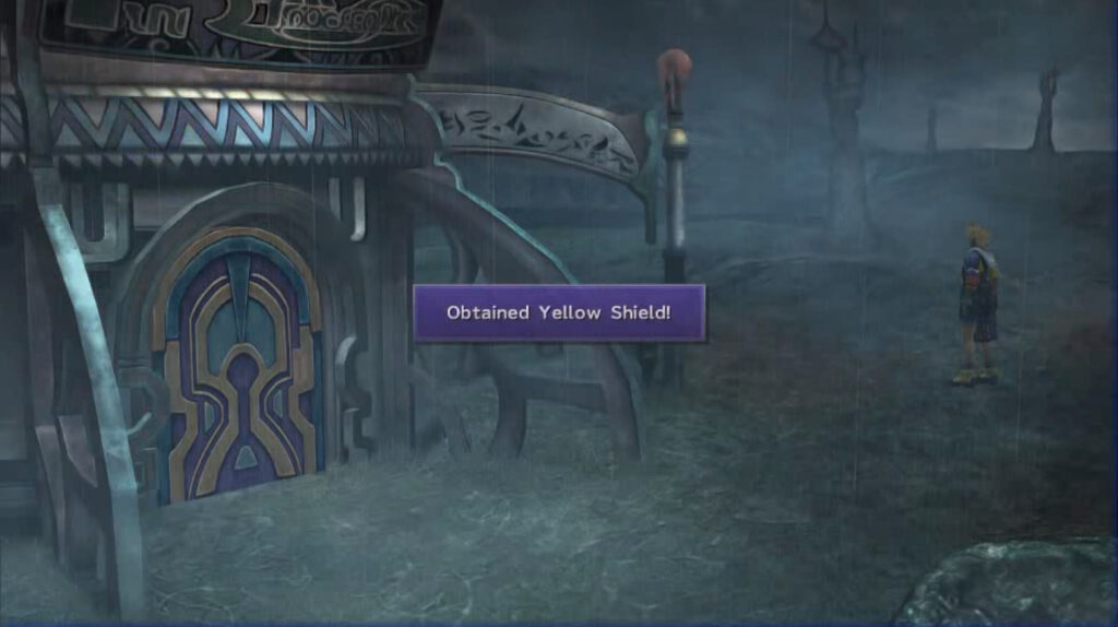 final fantasy x yellow shield