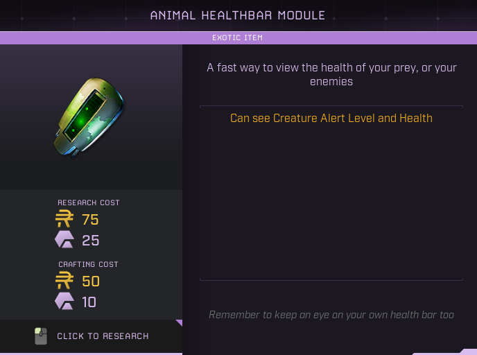 icarus animal healthbar module