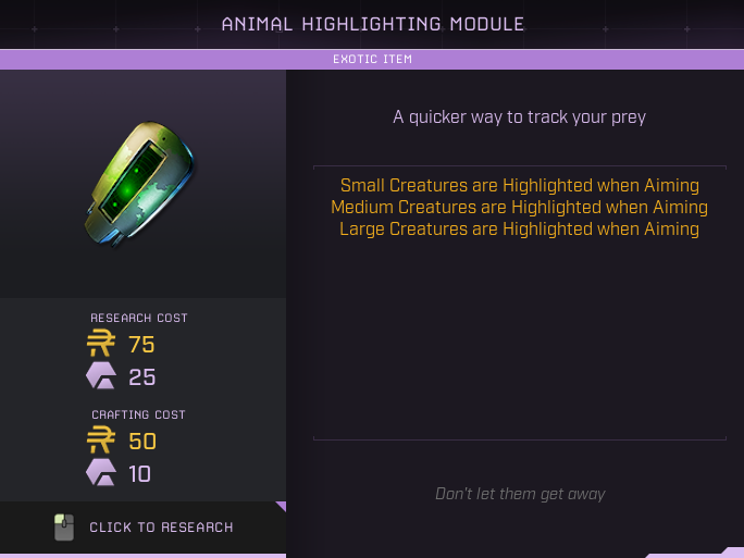 icarus animal highlighting module
