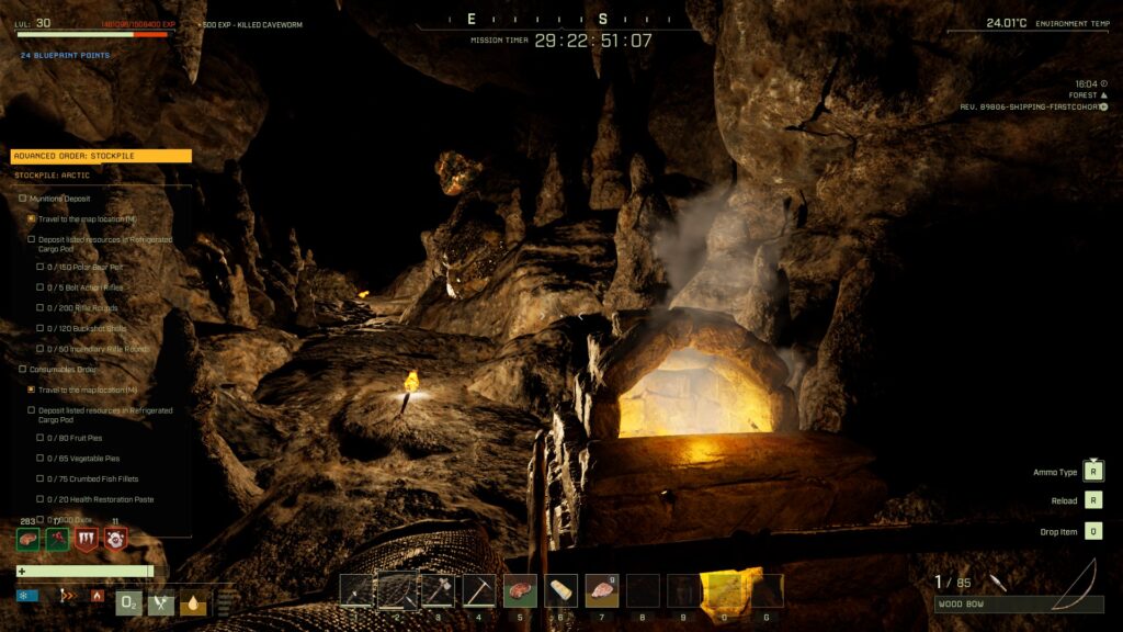 smelting in cave advanced order mission walkthrough