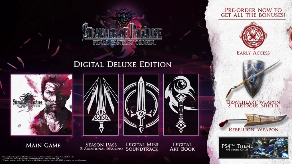 final fantasy origin digital deluxe edition