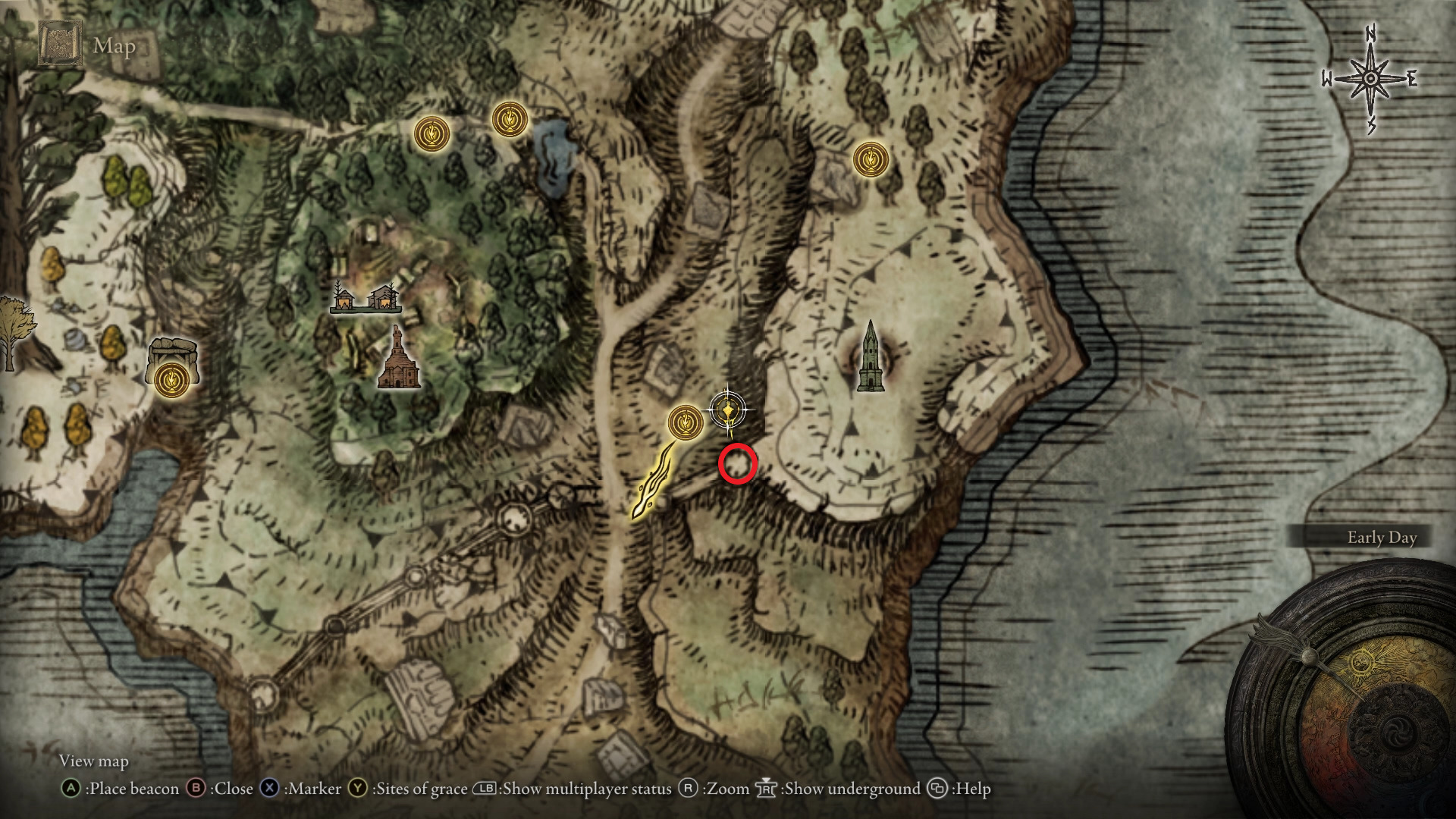 great turtle shell location map elden ring