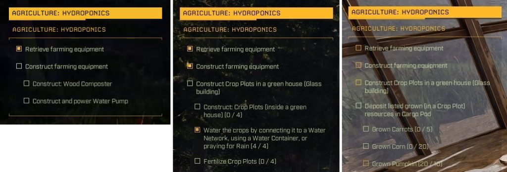 icarus mission walkthrough stockpile hydroponics objectives all combined transparent