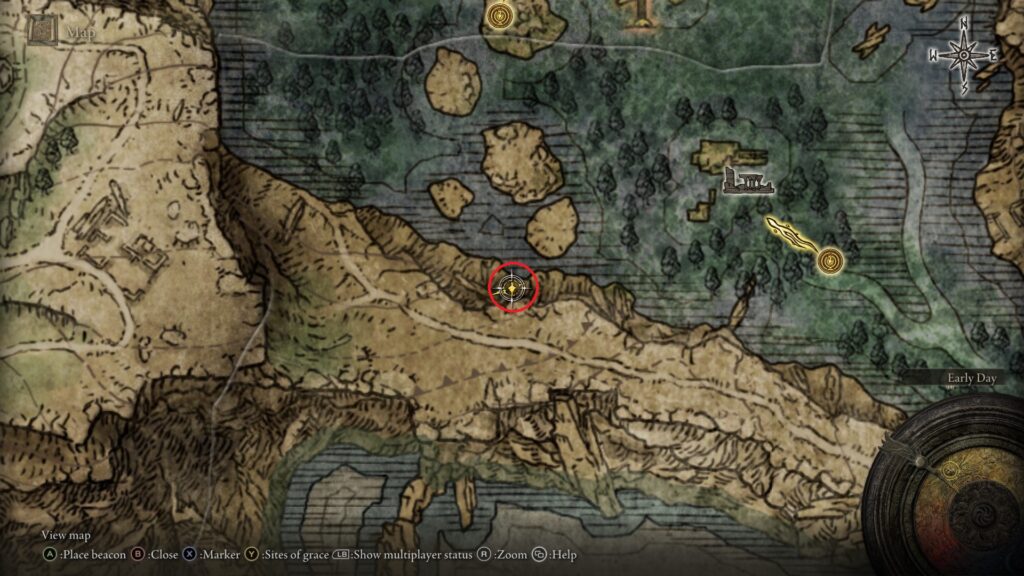lakeside crystal cave entrance map elden ring