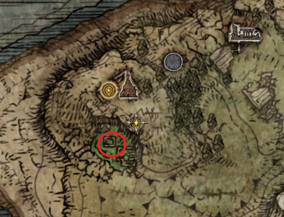 ambush shard map location elden ring