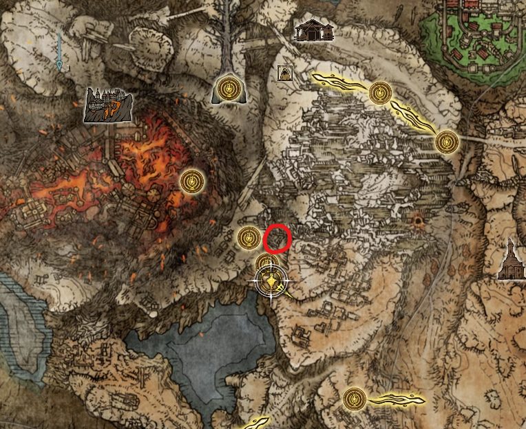 ash of war barrage map location elden ring
