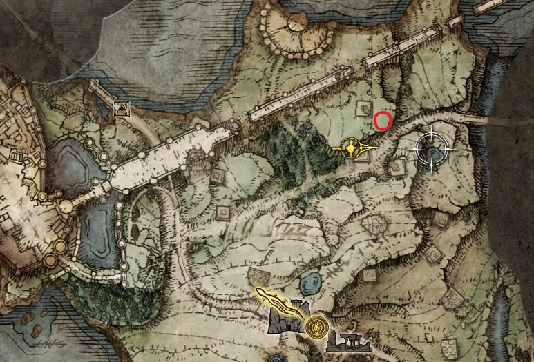 ash of war golden vow map location elden ring