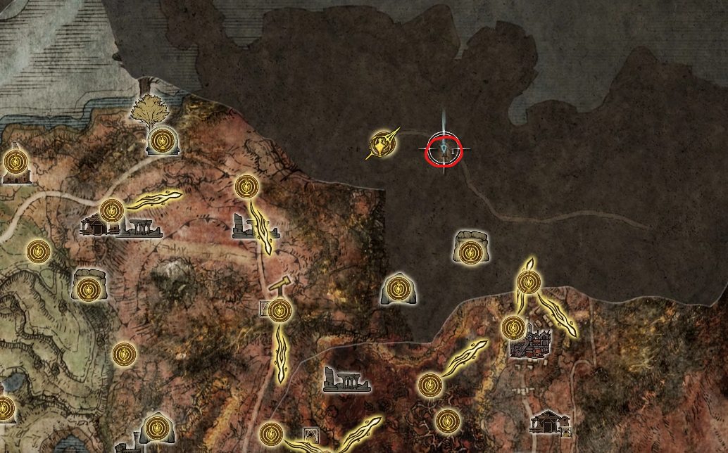 dragonbarrow map location map elden ring