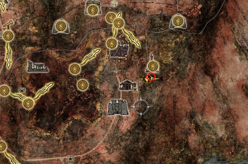 drawstring poison grease caelid map location elden ring