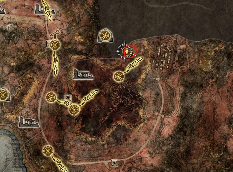 poison armament map location elden ring