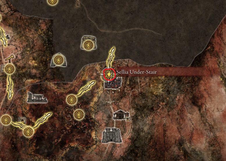 spelldrake talisman +1 map location elden ring