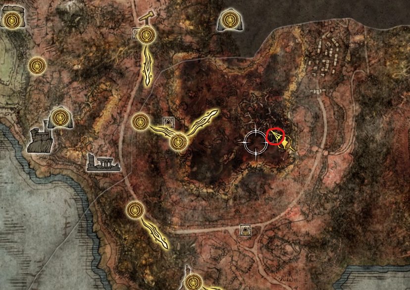 swamp of aeonia loose loot map elden ring