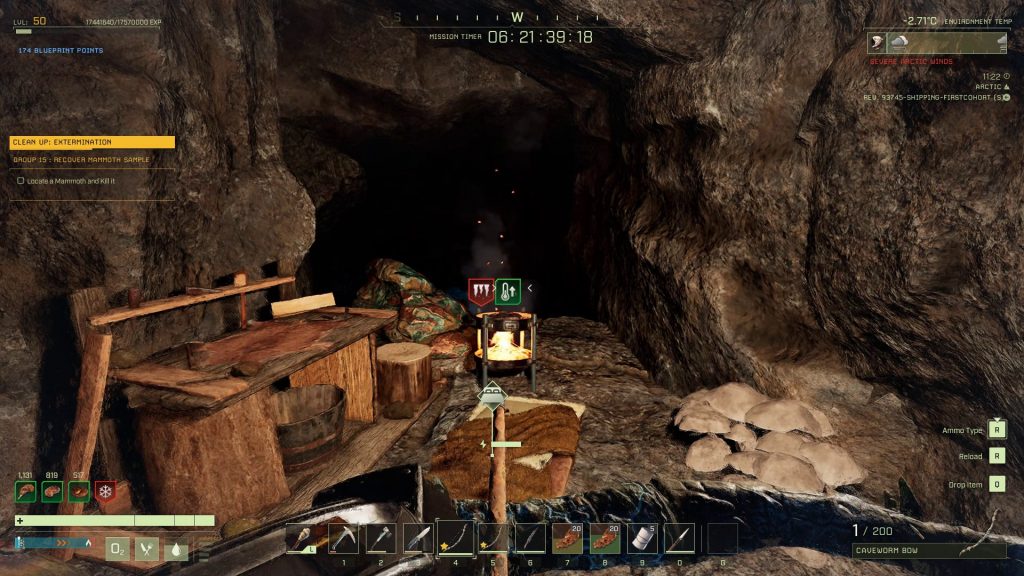 icarus mission walkthrough clean up extermination mammoth cave shelter from storm