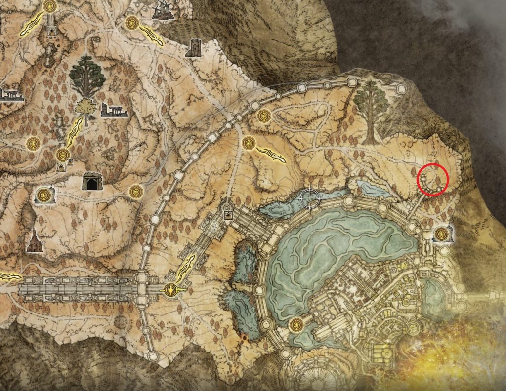 location of draconic tree sentinel elden ring