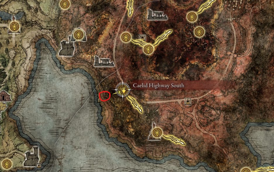 caelid starlight shards map location elden ring