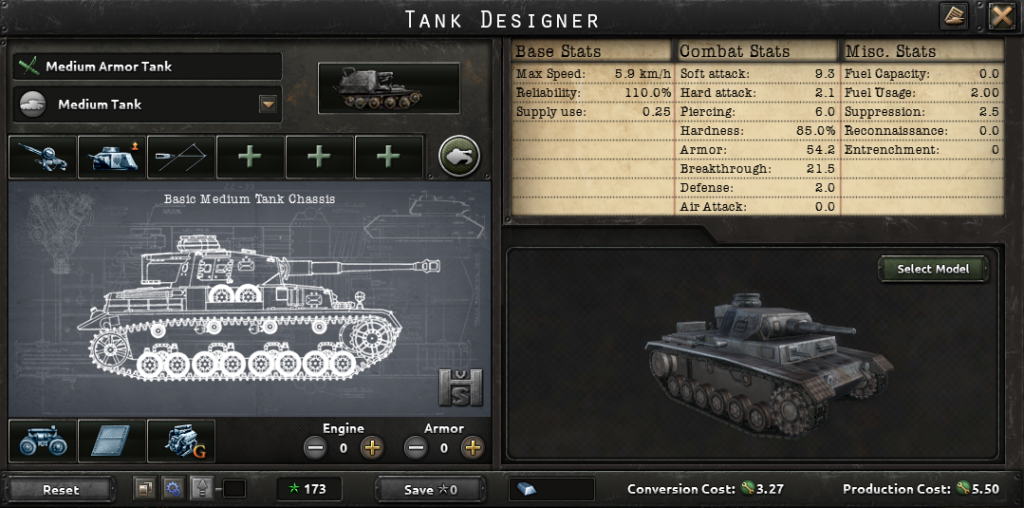 Hearts of Iron 4 Armor Tank