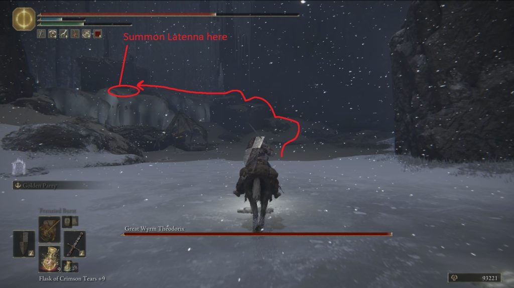cheesing theodorix great wyrm consecrated snowfield elden ring