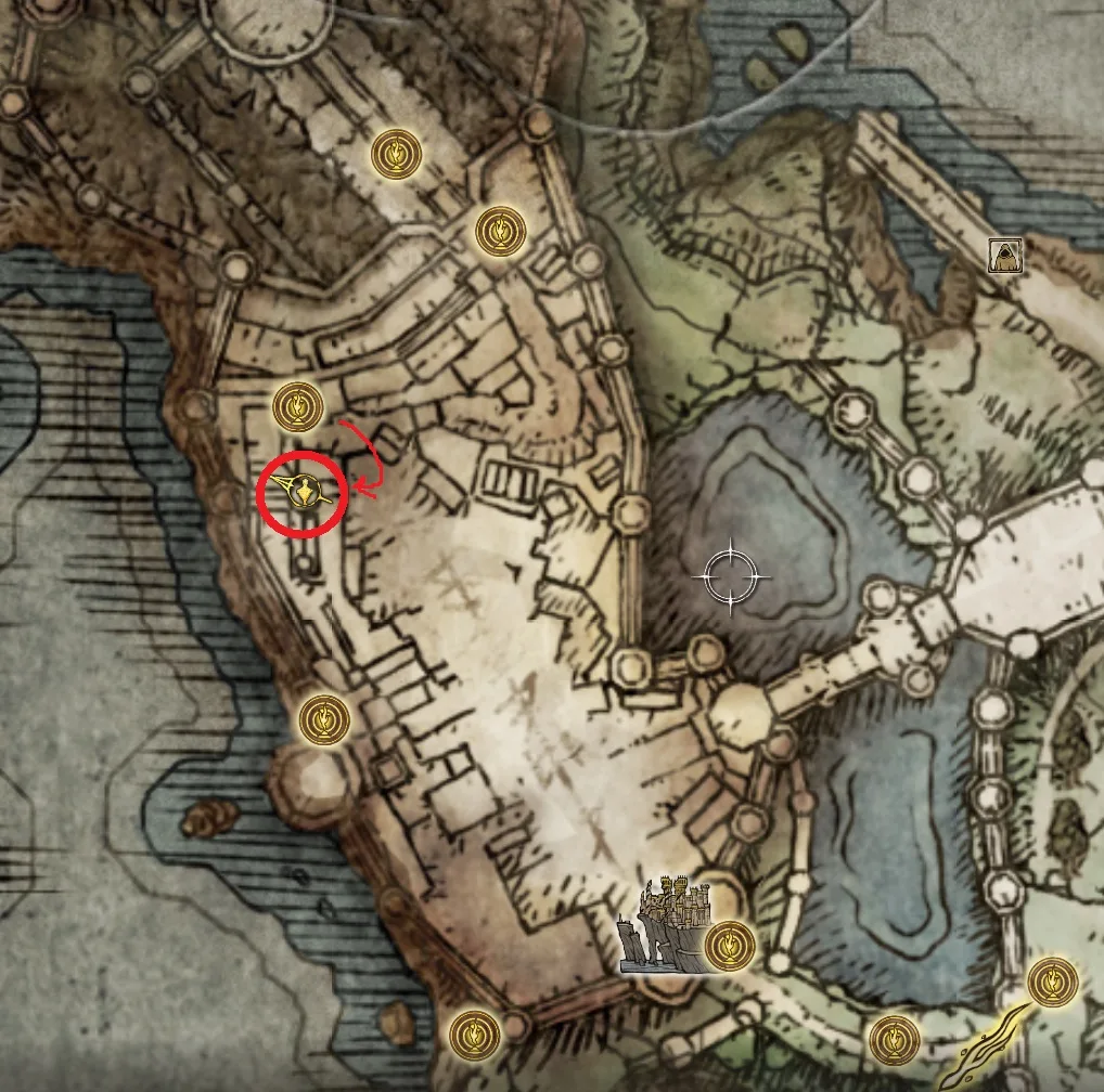 prophecy panting location map elden ring