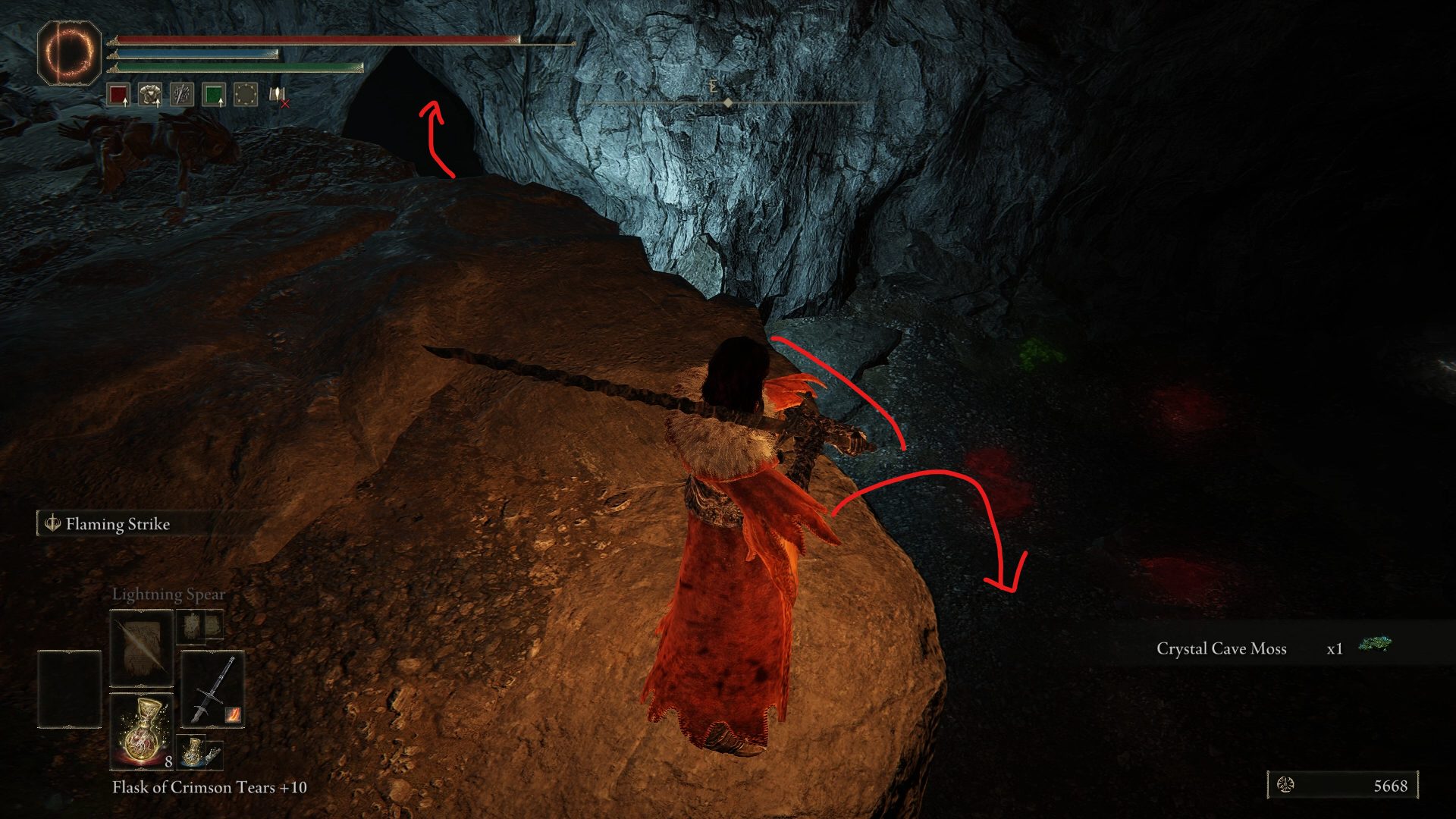 volcano cave path to boss elden ring