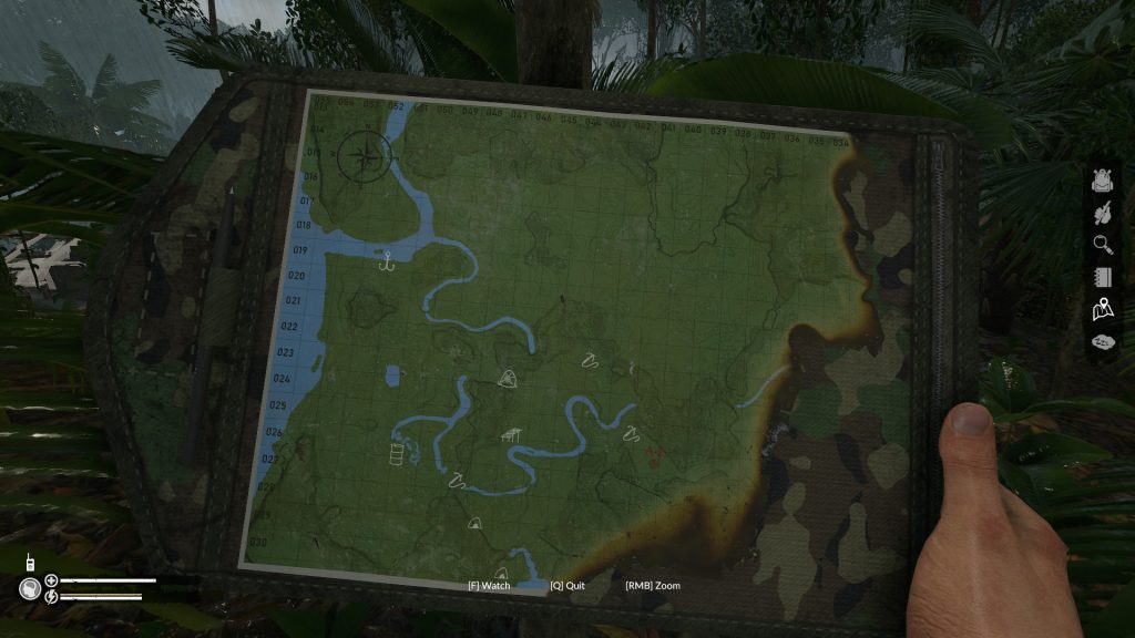 best open world survival crafting games green hell map navigation