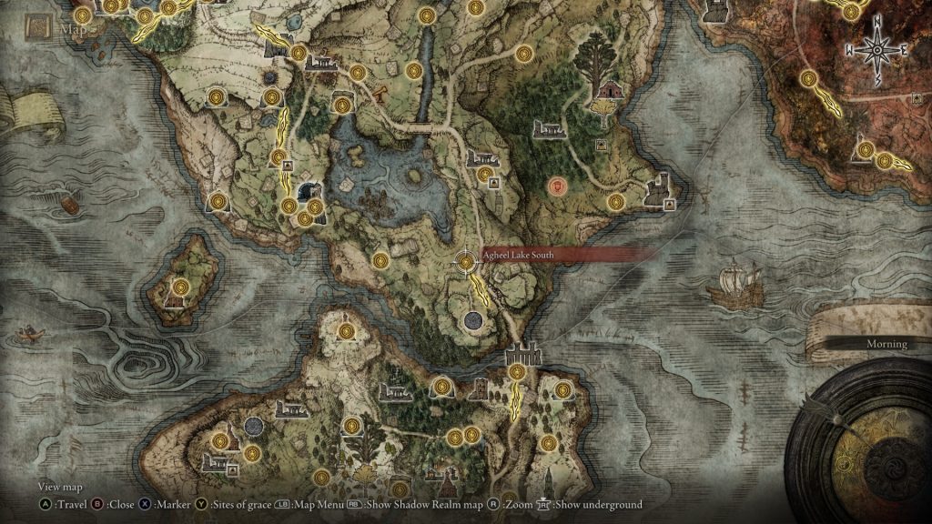 map location agheel lake south limgrave elden ring