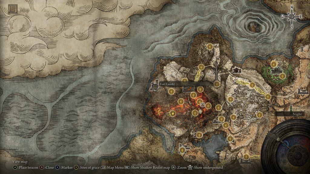 map location fort laeidd grave elden ring