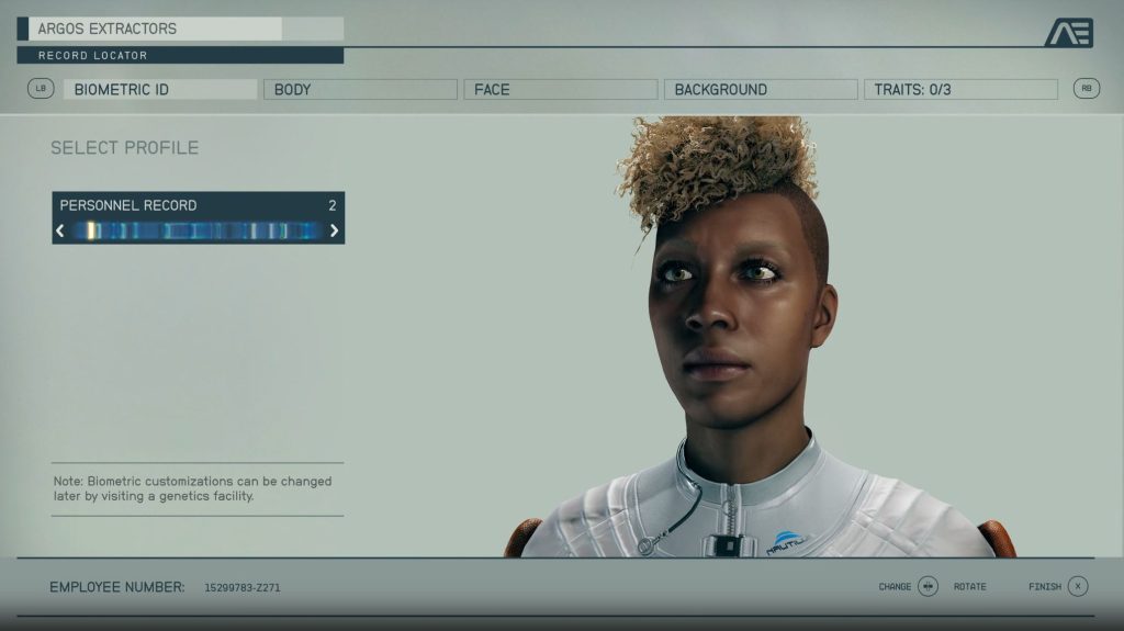 starfield character customization shown in gameplay reveal