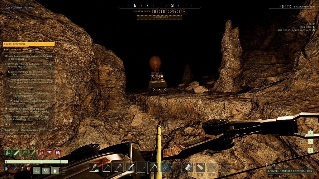 icarus abyss research mission walkthrough environmental monitoring station forest desert transition cave
