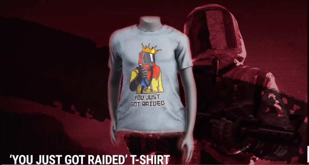 you just got raided tshirt