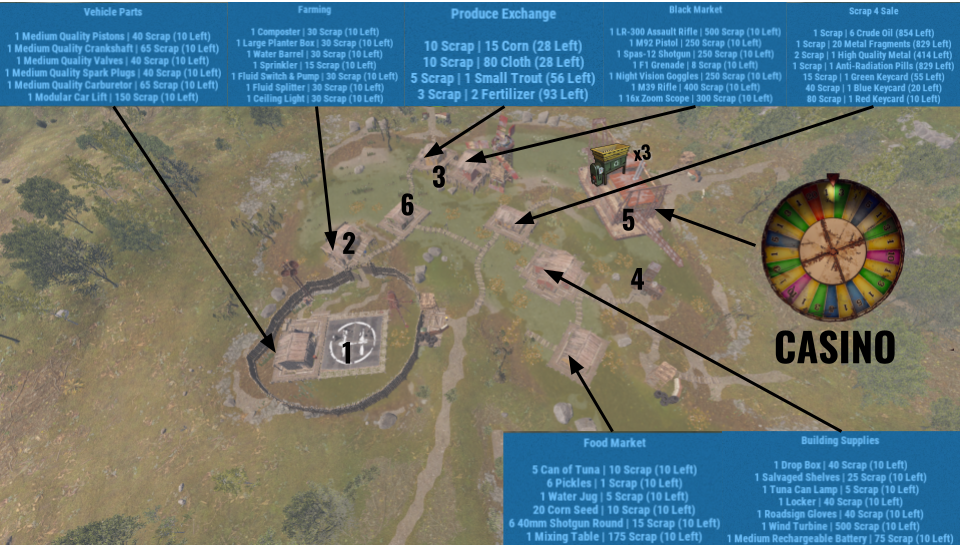 bandit camp monument map