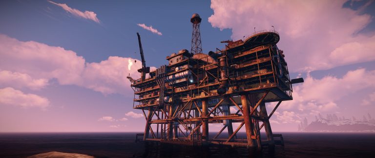 large oil rig