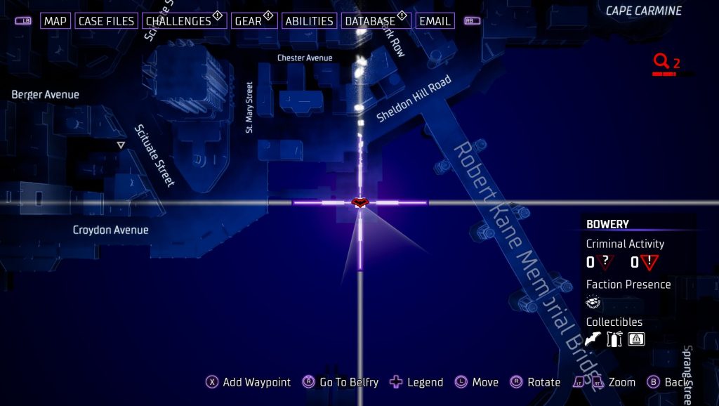 Gotham Knights Batarang Bowery 4 térkép
