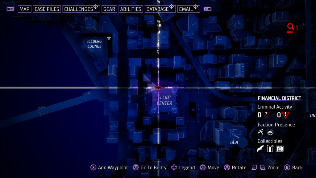 Gotham Knights Batarang Financial District 3 Χάρτης