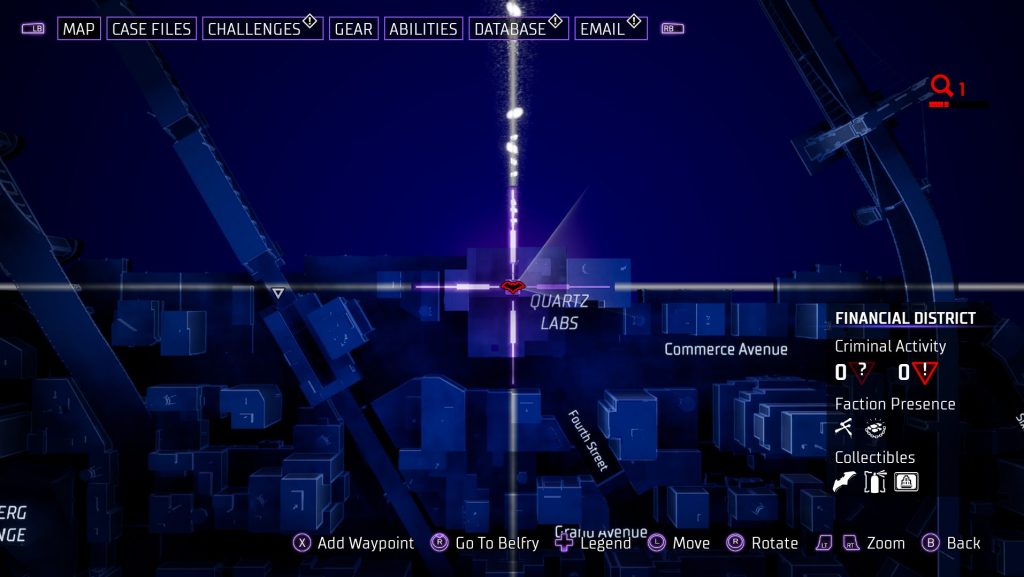 Gotham Knights Batarang Financial District 4 Χάρτης