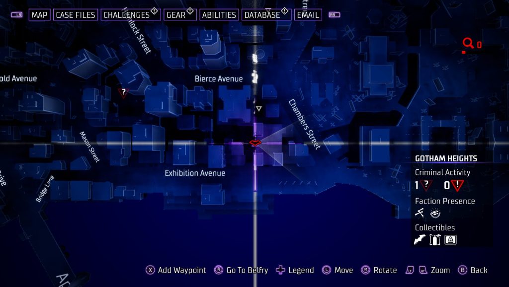 Gotham Knights Batarang Gotham Heights 2 térkép