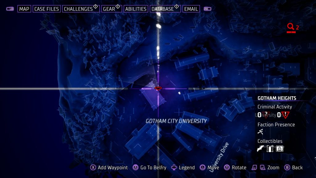 Gotham Knights Batarang Gotham Heights 3 Χάρτης