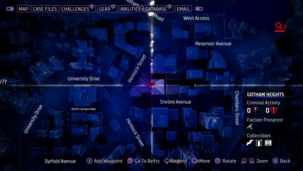 Gotham Knights Batarang Gotham Heights 5 MAP