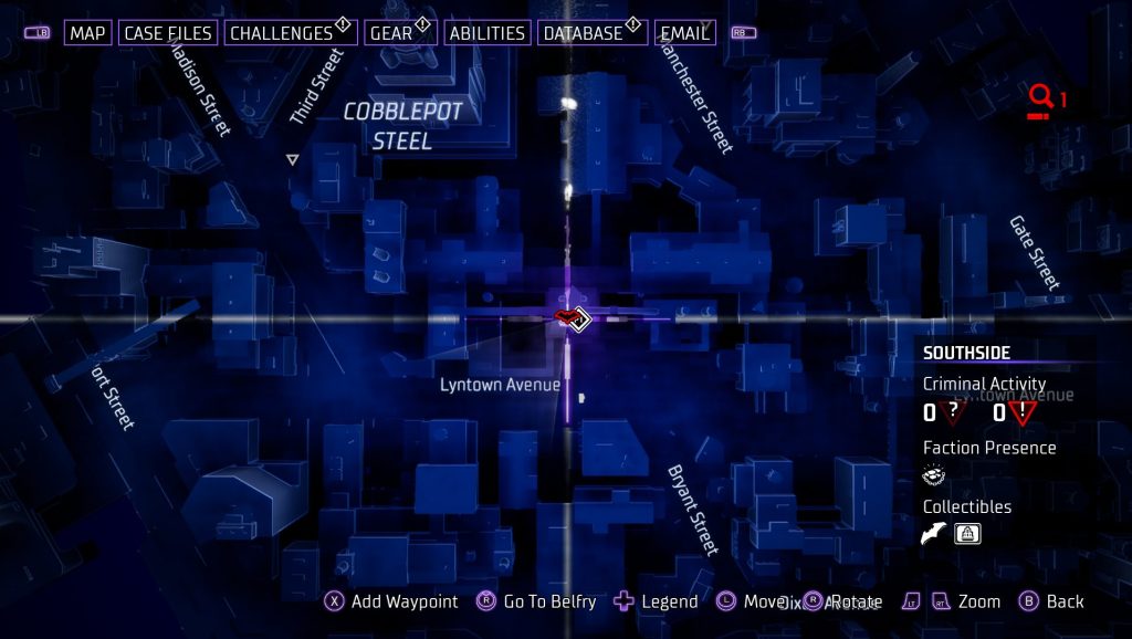Gotham Knights Batarang Southside 3 χάρτης