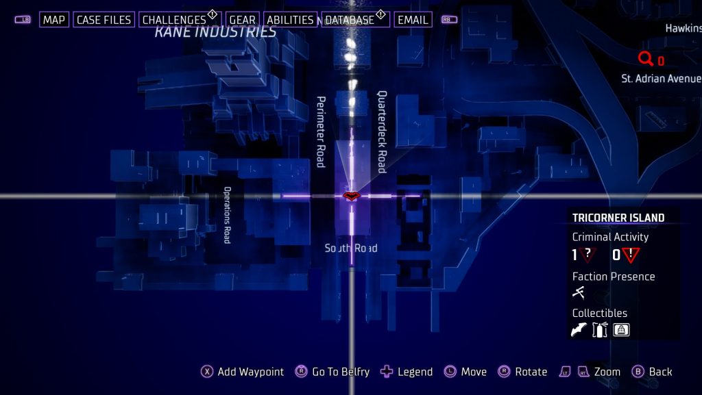 Gotham Knights Batarang Tricorner Island 2 MAP