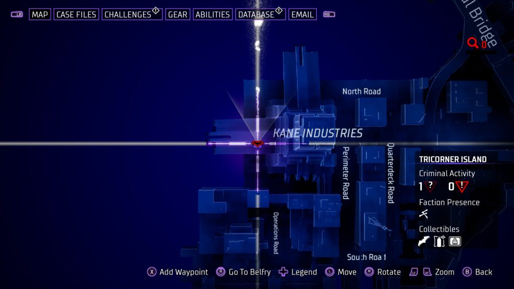 Gotham Knights Batarang Tricorner Island 3 χάρτης